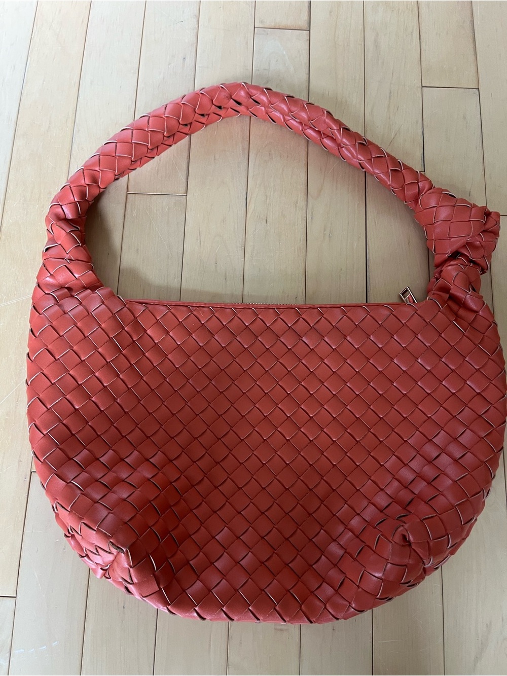a new day Woven Hobo Bag in Coral